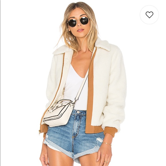 Lovers + Friends Teddy Jacket Ivory - Picture 2 of 3